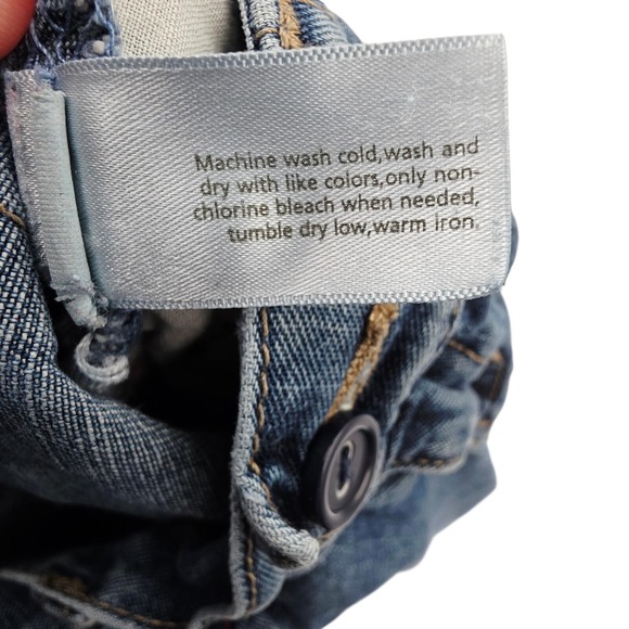 Old Navy Jeans Toddler Girls 18-24 Months Medium Wash Elastic Waist Denim Y2K - Picture 5 of 7